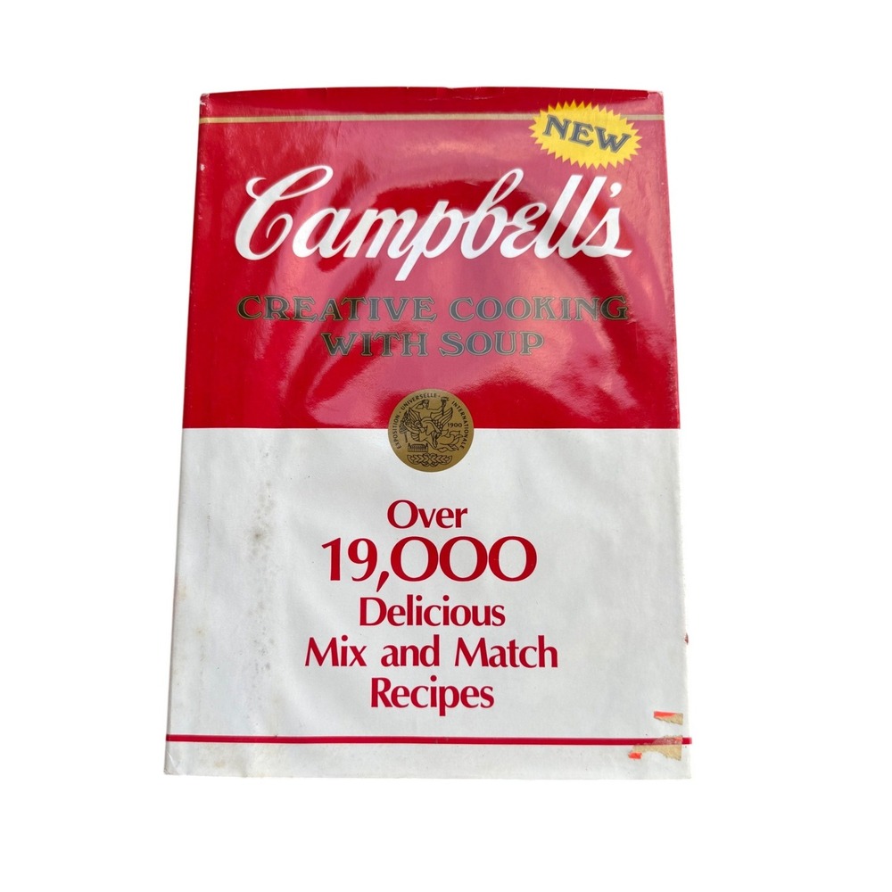 Vintage 1985 Campbells Creative Cooking With Soup Hardcover Cookbook